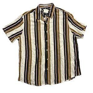 striped short sleeve button-down
